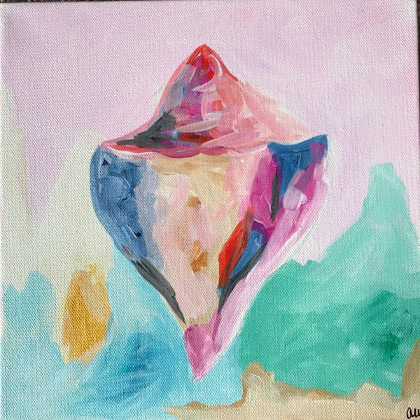 Party Conch painting Ashley Williams - Christenberry Collection