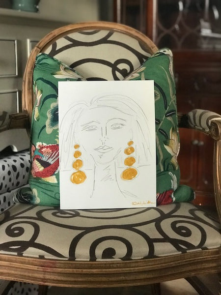 Bridget painting Ashley Williams - Christenberry Collection
