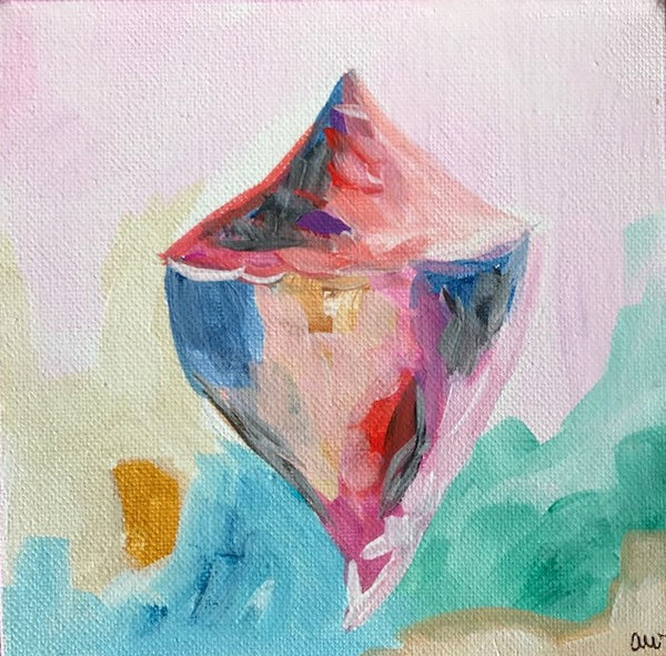 Party Conch painting Ashley Williams - Christenberry Collection