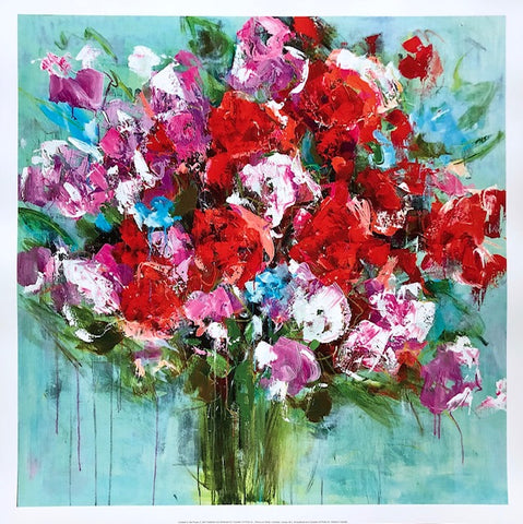 Red Roses painting Emma Bell - Christenberry Collection