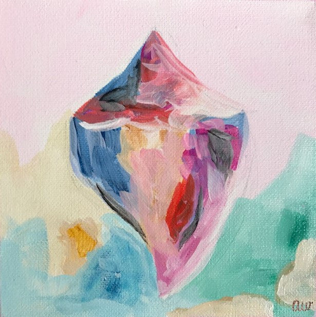 Party Conch painting Ashley Williams - Christenberry Collection