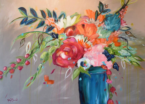 Broadway Ballet painting Kathy Morawiec - Christenberry Collection
