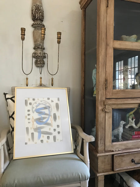 Pair of Framed Bauble Ladies painting Ashley Williams - Christenberry Collection