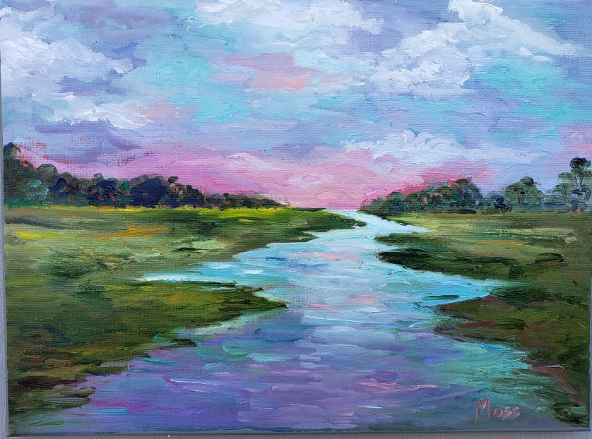 In the Marshland II painting Jenny Moss - Christenberry Collection