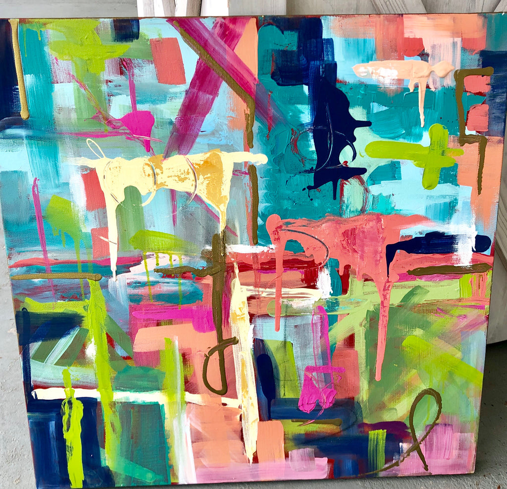 Abstract painting Jenny Moss - Christenberry Collection