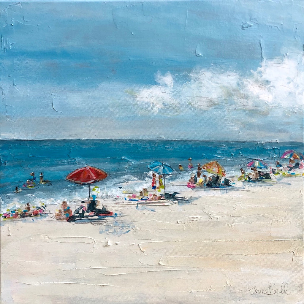 On the Beaches painting Emma Bell - Christenberry Collection
