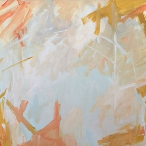 Peach painting Jane Marie Edwards - Christenberry Collection