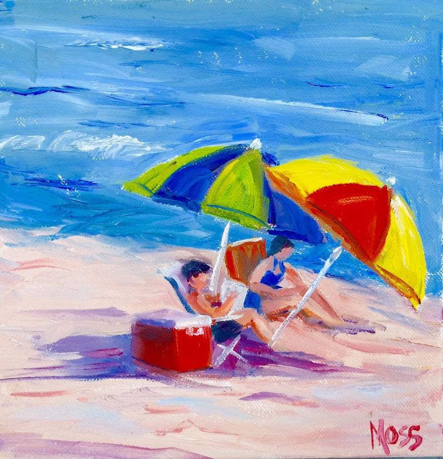 Chillin painting Jenny Moss - Christenberry Collection