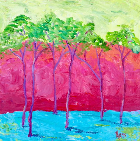 Love That Color painting Jenny Moss - Christenberry Collection