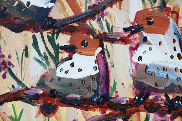 Meadow Pipits painting Angela Moulton - Christenberry Collection