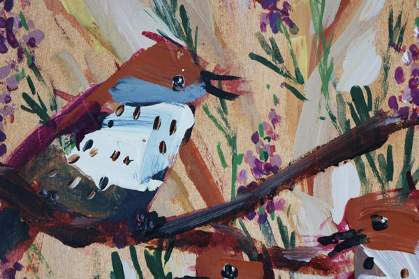 Meadow Pipits painting Angela Moulton - Christenberry Collection