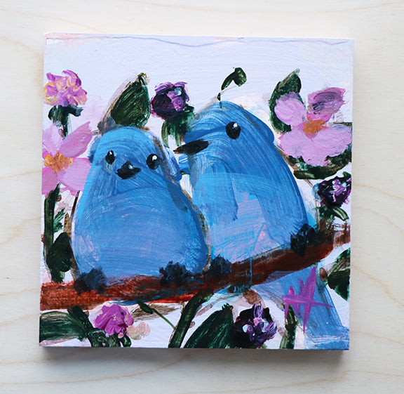Mountain Bluebirds and Black Raspberries