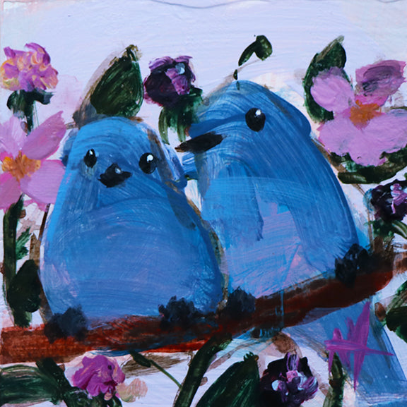Mountain Bluebirds and Black Raspberries