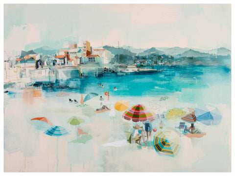 Plage Des Carnoles painting Teil Duncan - Christenberry Collection