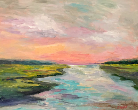 Carolina Coast 1 painting Jenny Moss - Christenberry Collection