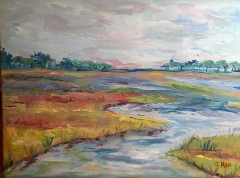 Carolina Coast 2 painting Jenny Moss - Christenberry Collection