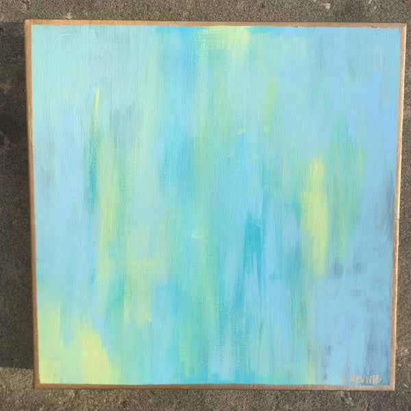 Blue and Yellow painting Lauren Neville - Christenberry Collection