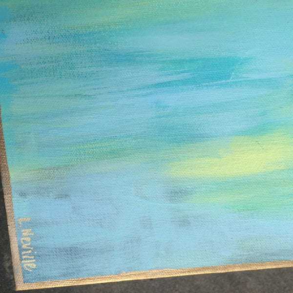 Blue and Yellow painting Lauren Neville - Christenberry Collection