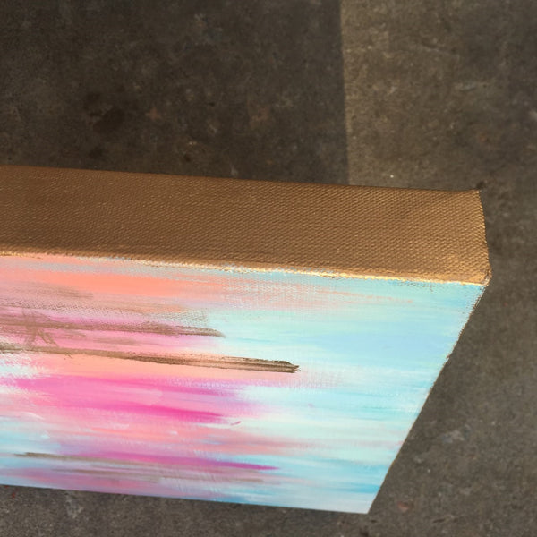 Blues and Pinks painting Lauren Neville - Christenberry Collection