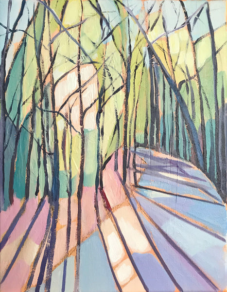 Upward Eyes (Cathedral II) painting Kelly Pelfrey - Christenberry Collection