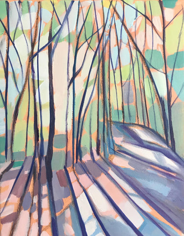 Help Comes (Cathedral III) painting Kelly Pelfrey - Christenberry Collection