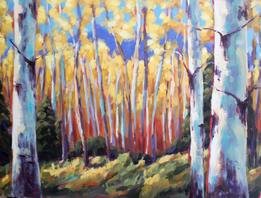 Golden Glow painting Kelly Berger - Christenberry Collection