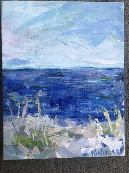 Riding the Waves 2 painting Pamela Wingard - Christenberry Collection