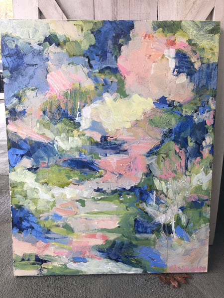 Coastal Path painting Pamela Wingard - Christenberry Collection