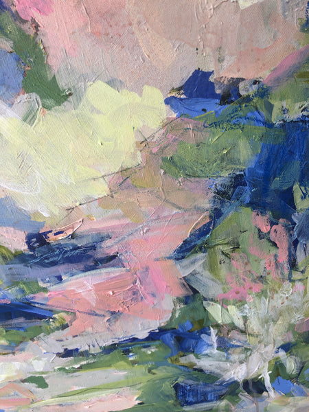 Coastal Path painting Pamela Wingard - Christenberry Collection